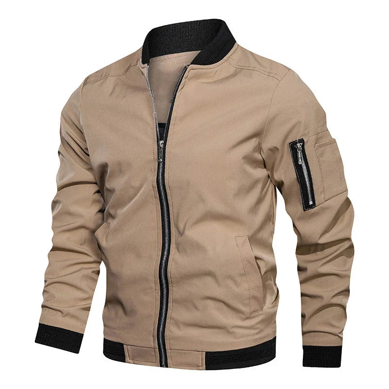 Men's Zip Up Flight Jacket