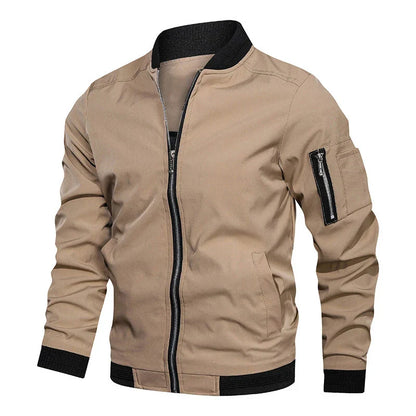 Men's Zip Up Flight Jacket
