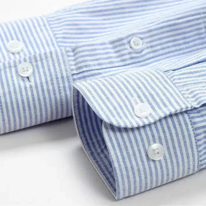 Classic Casual Stripe Button Shirt