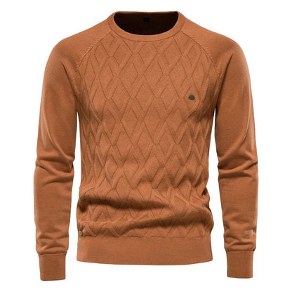 Classic Plaid Crew Neck Sweater