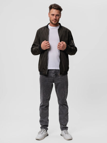 Men's Zip Up Flight Jacket