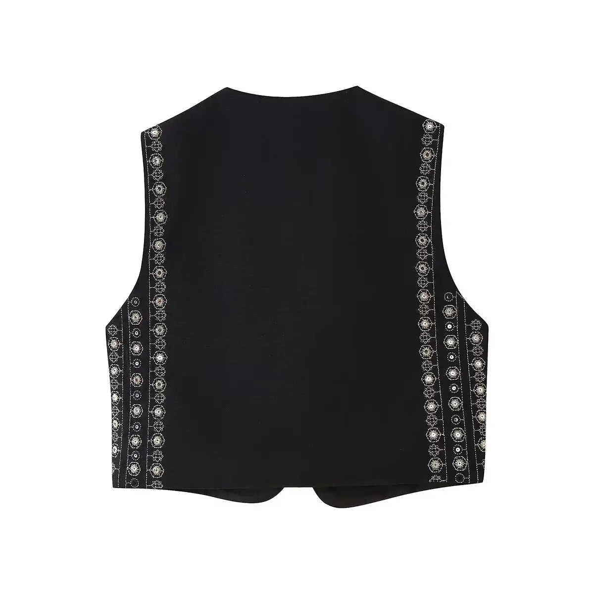Glittery Embellished Bohemian Waistcoat