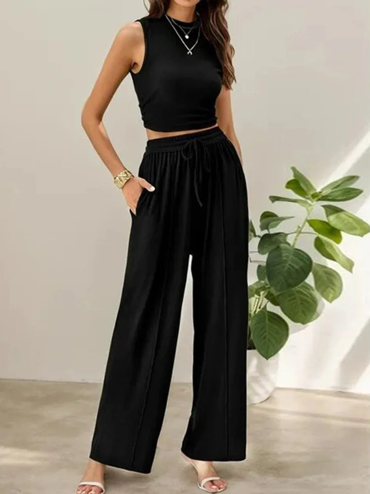 Women's Lightweight 2 Piece Summer Pants Set