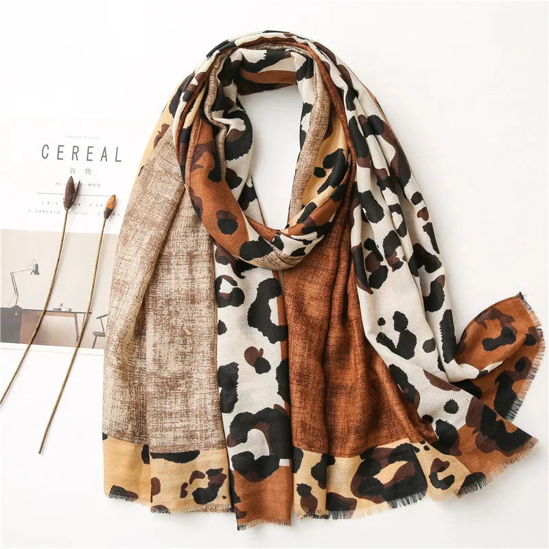 Fashionable Leopard Scarf for Women - Nocini