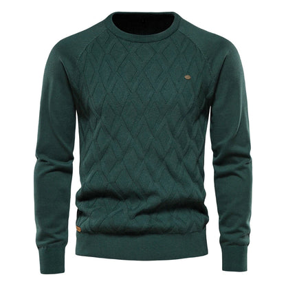 Classic Plaid Crew Neck Sweater