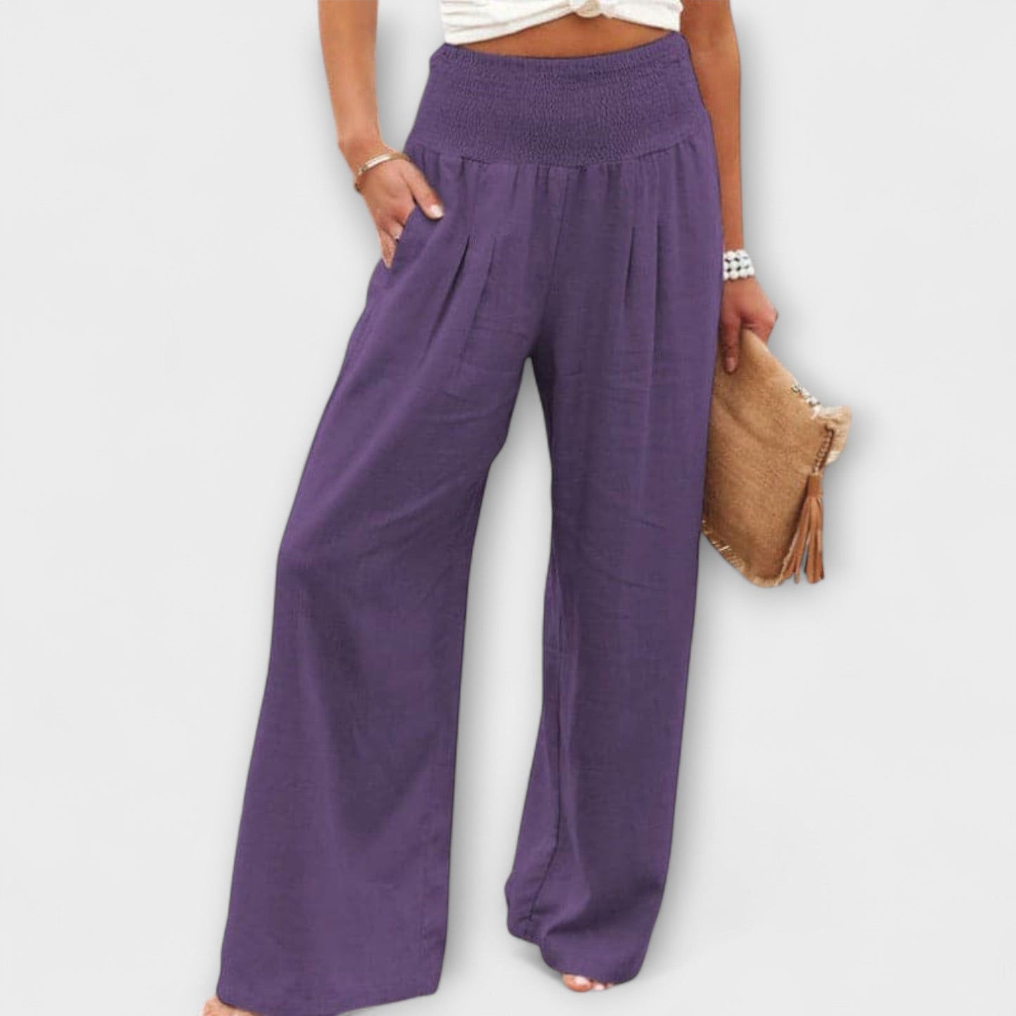 Fashionable Loose Fit Women's Trousers
