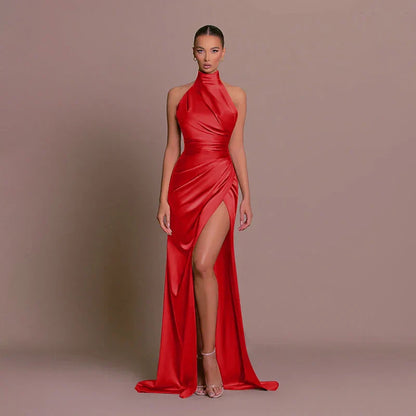 Elegant Party Dress with High Slit