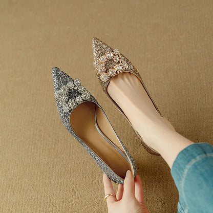 Sparkly High Heels for Evening Wear