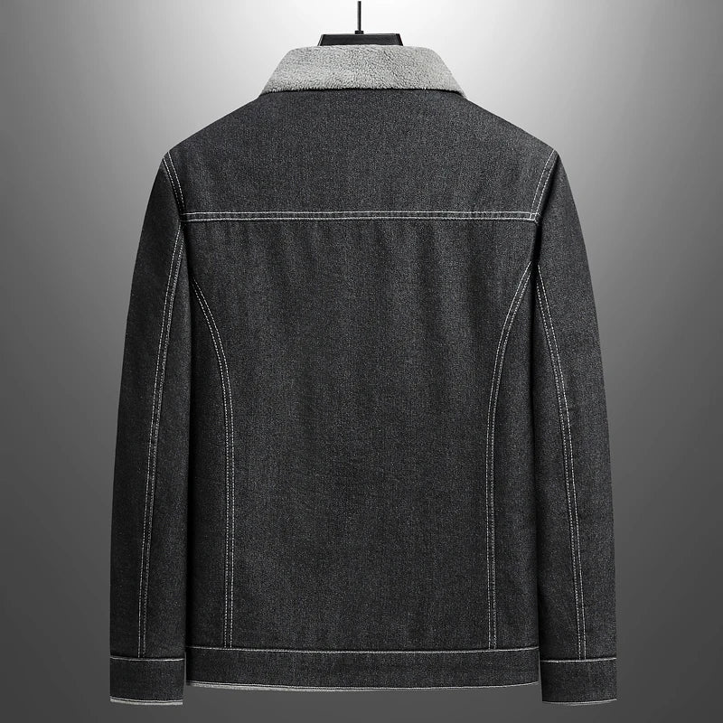 Warm Insulated Jeans Jacket