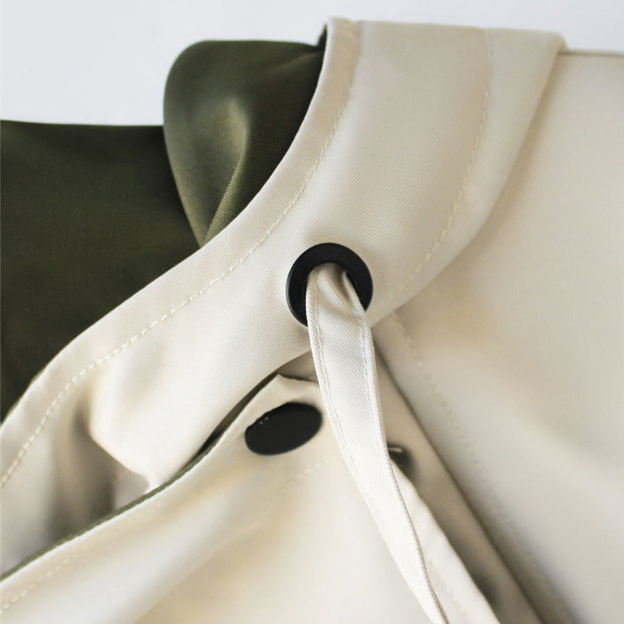 Waterproof Women's Windbreaker Coat with Adjustable Hood
