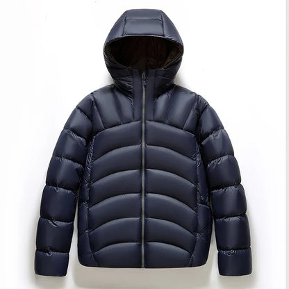 Warm Quilted Puffer Coat | Casual Fit High Neck Jacket