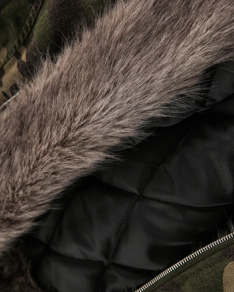 Warm Camouflage Insulated Coat