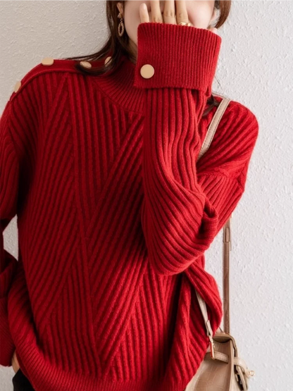 Comfortable Fit Crew Neck Sweater