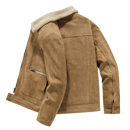 Soft Leather Denim Jacket