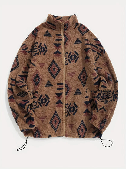 Cozy Fleece Casual Zip Up Jacket