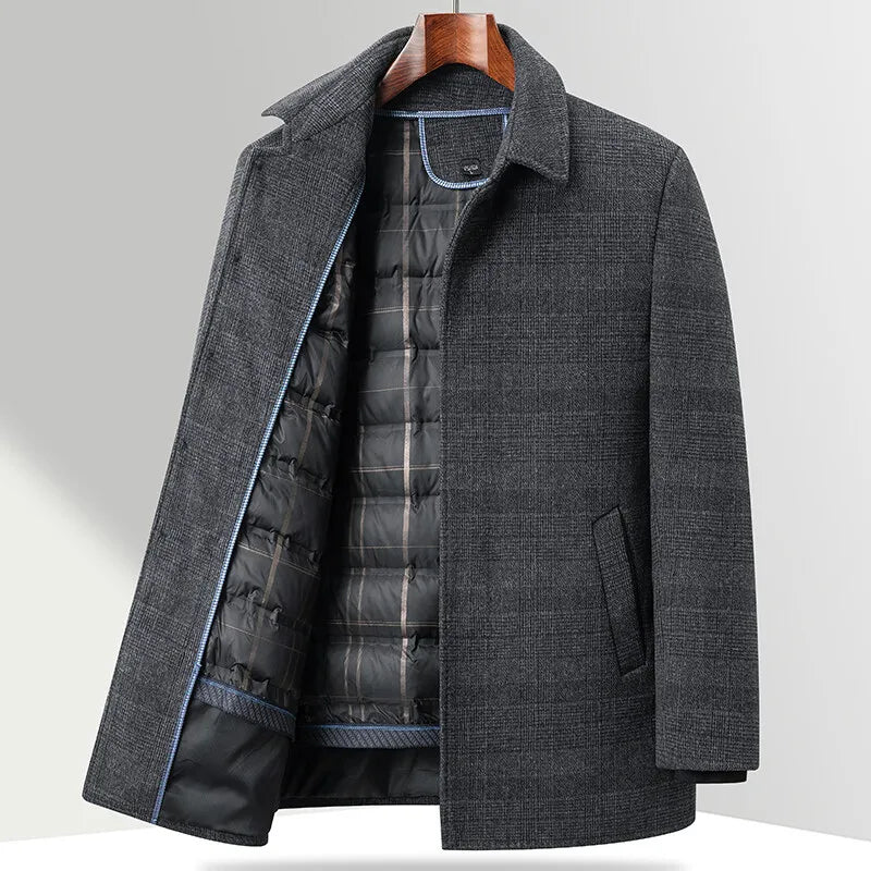 Classic Checked Winter Coat - Nocini