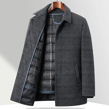 Classic Checked Winter Coat - Nocini