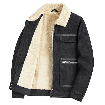 Soft Leather Denim Jacket - Nocini