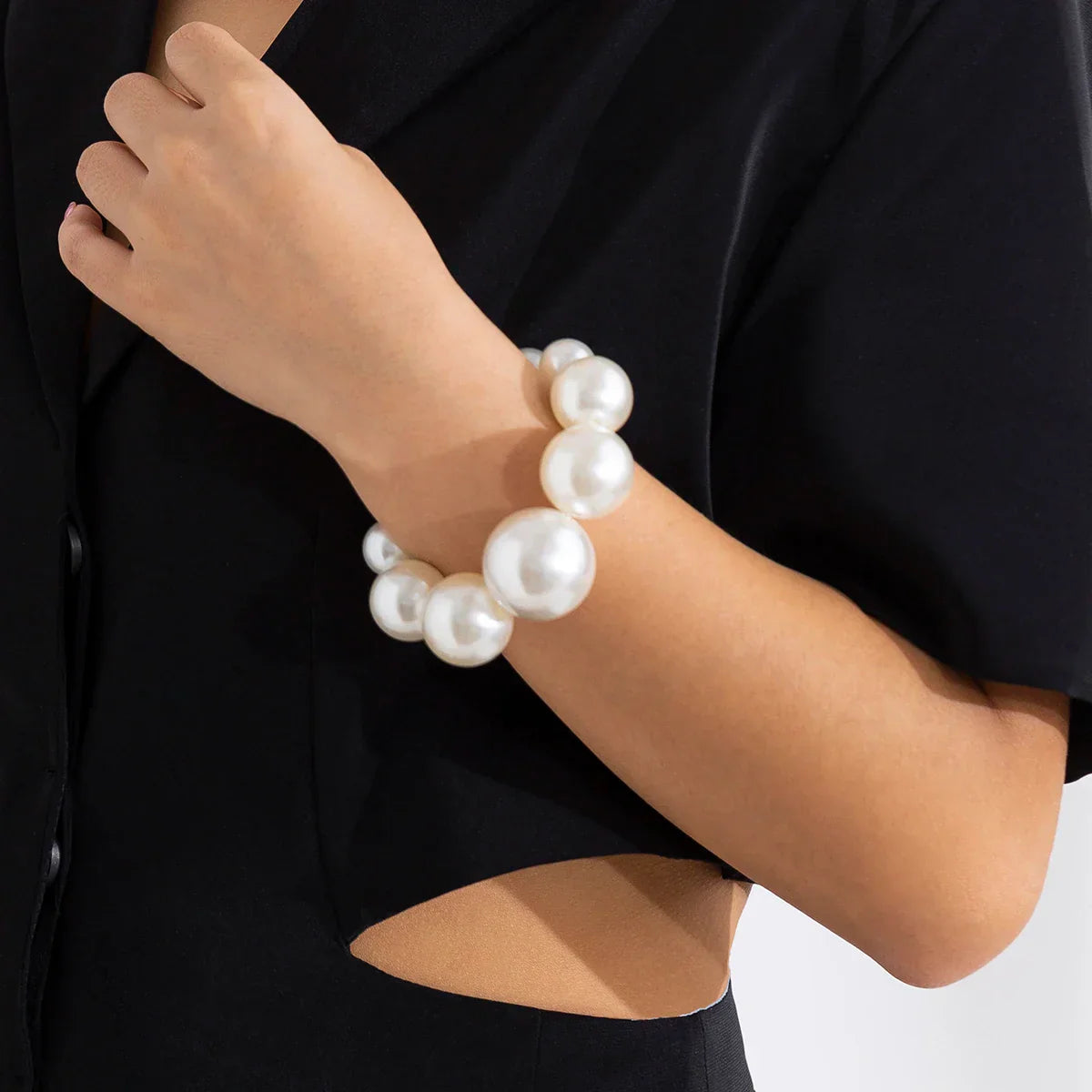 Elegant White Pearl 3 Piece Jewelry Set