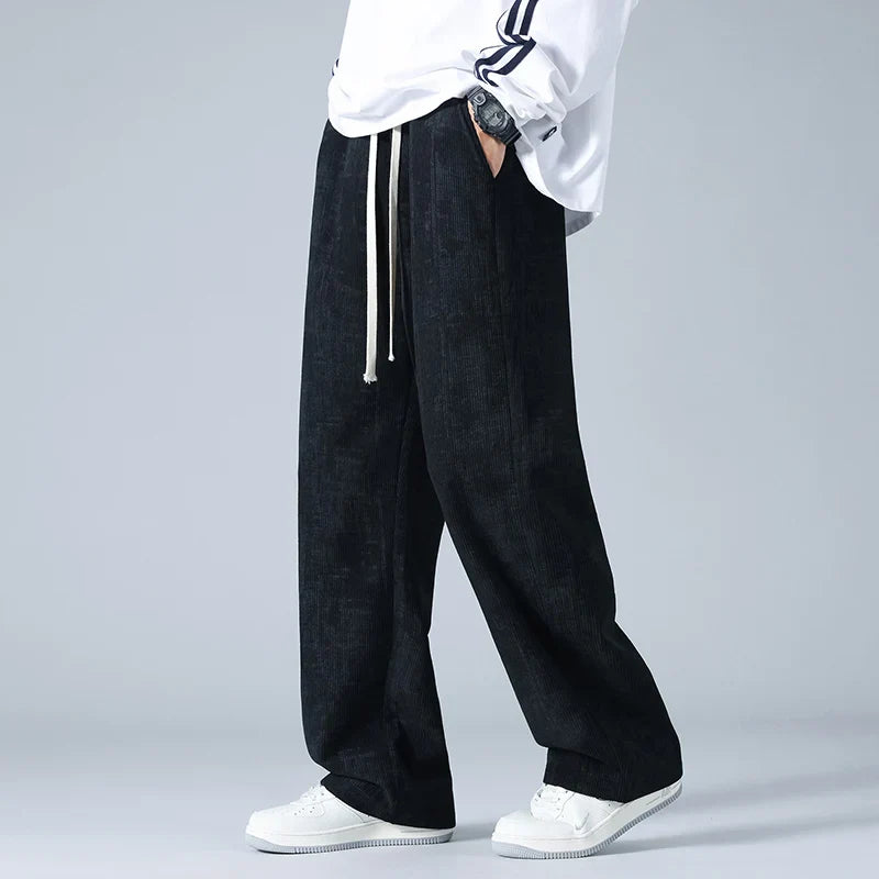 Navy Blue Fleece Jogger Pants