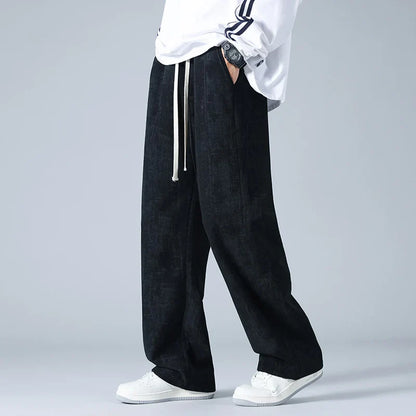 Navy Blue Fleece Jogger Pants