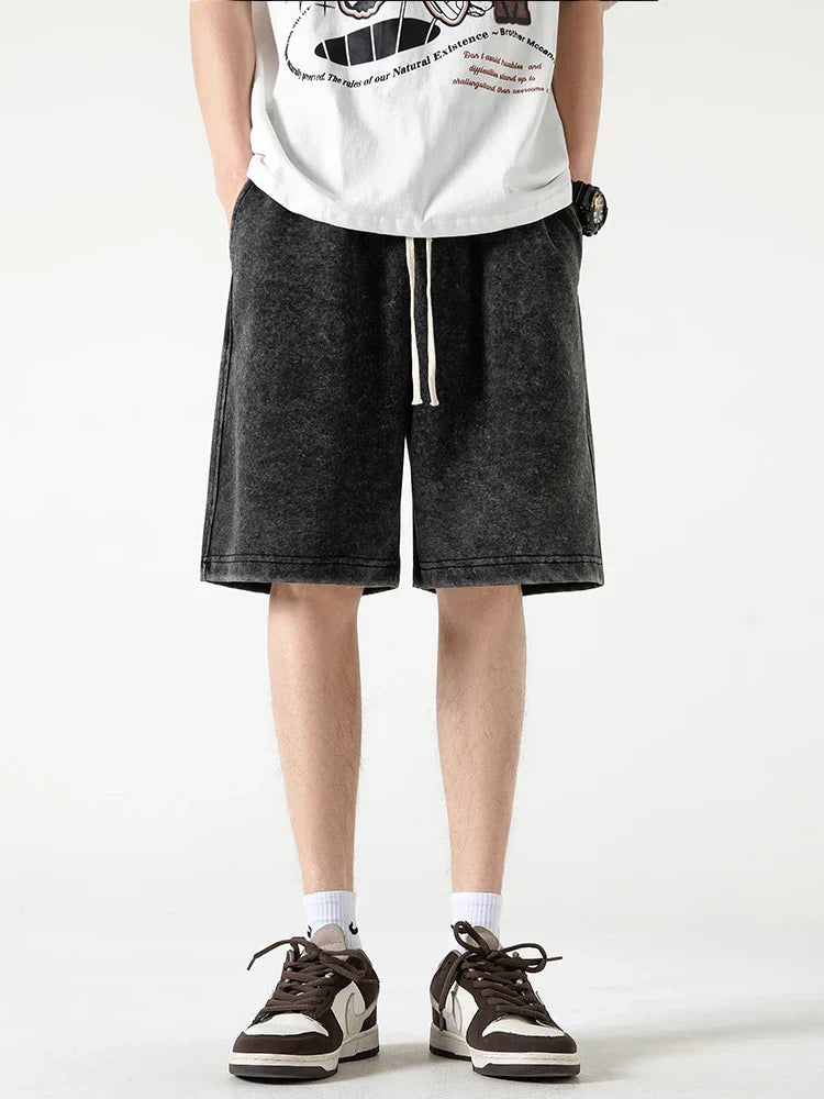 Men's Loose Fit Shorts with Elastic Waistband