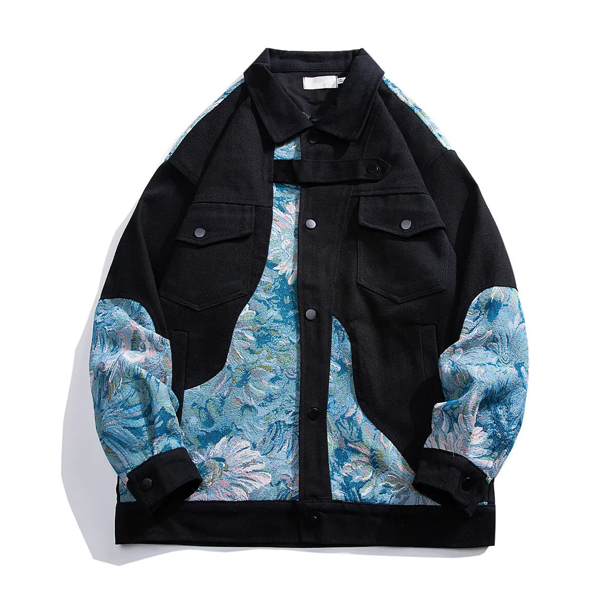 Stylish Patched Jeans Jacket