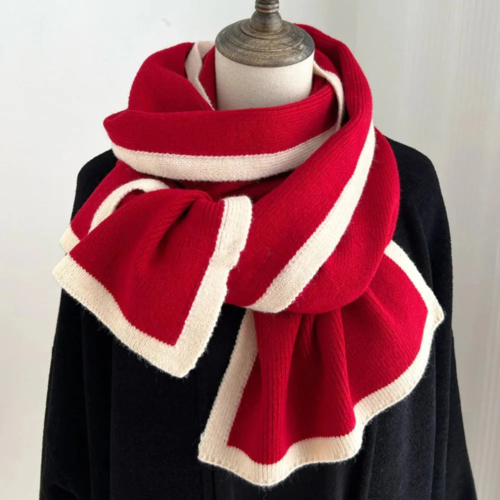 Soft Plaid Winter Scarf for Women