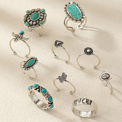 Classic 10-Piece Cowboy Ring Set