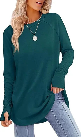 Women's Casual Crew Neck Tunic