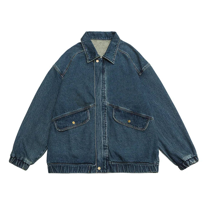 City Style Blue Jeans Jacket