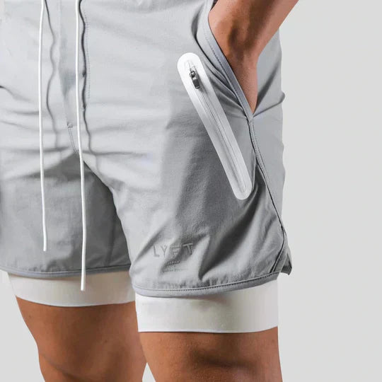 Men's Athletic Pants 2-in-1 Training Gym Wear