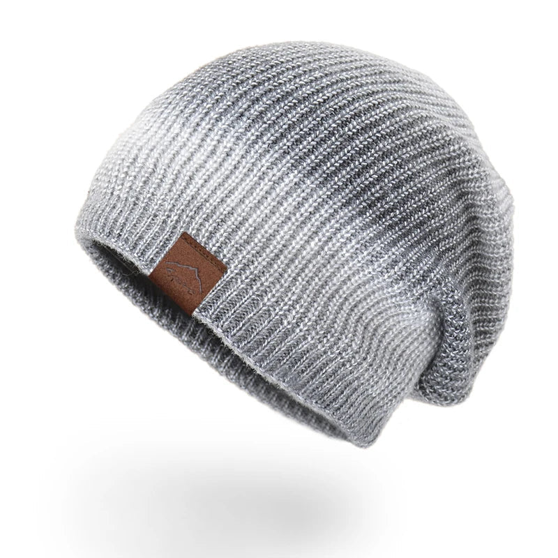Colorful Texture Knit Beanie