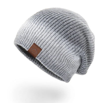 Colorful Texture Knit Beanie