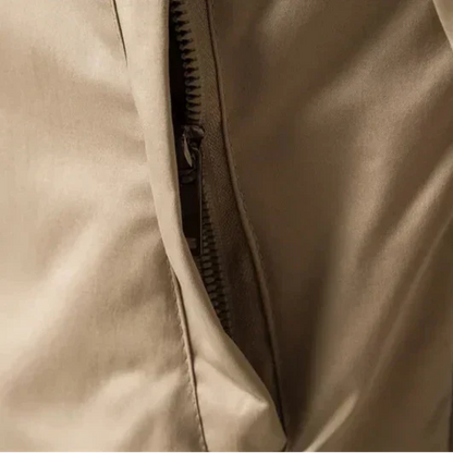 Men's Zip Up Flight Jacket with Side Pockets
