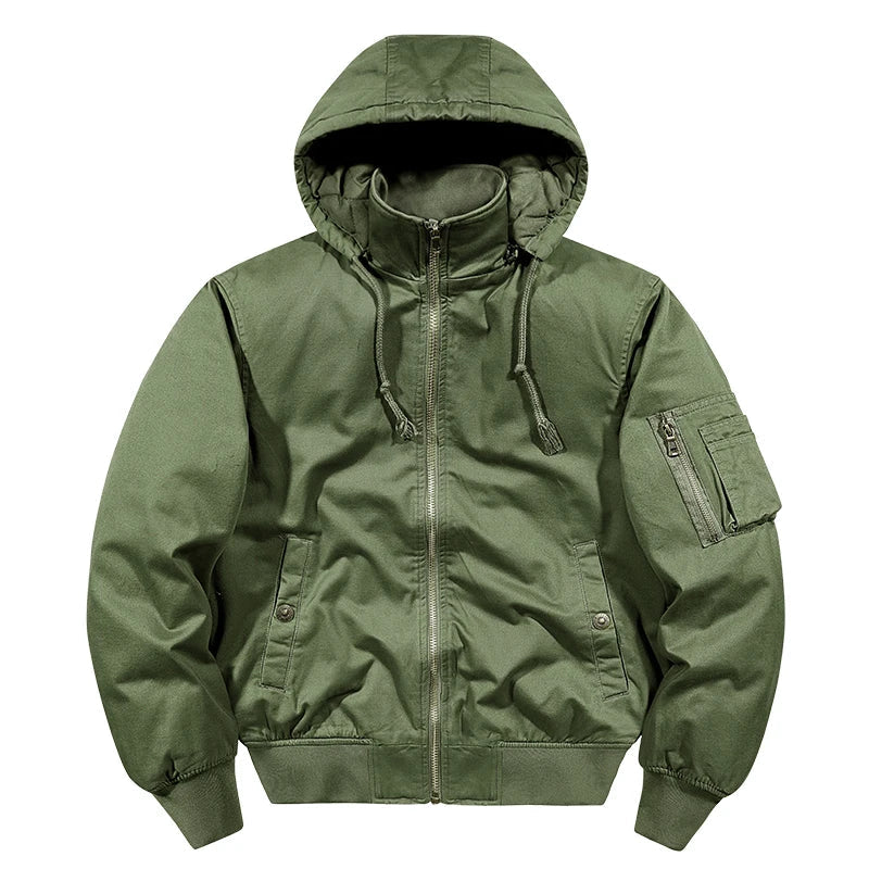 Practical Insulated Cotton Parka Jacket