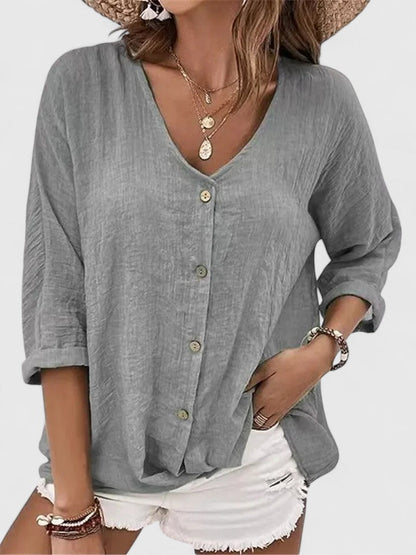 Elegant Women's Button Blouse