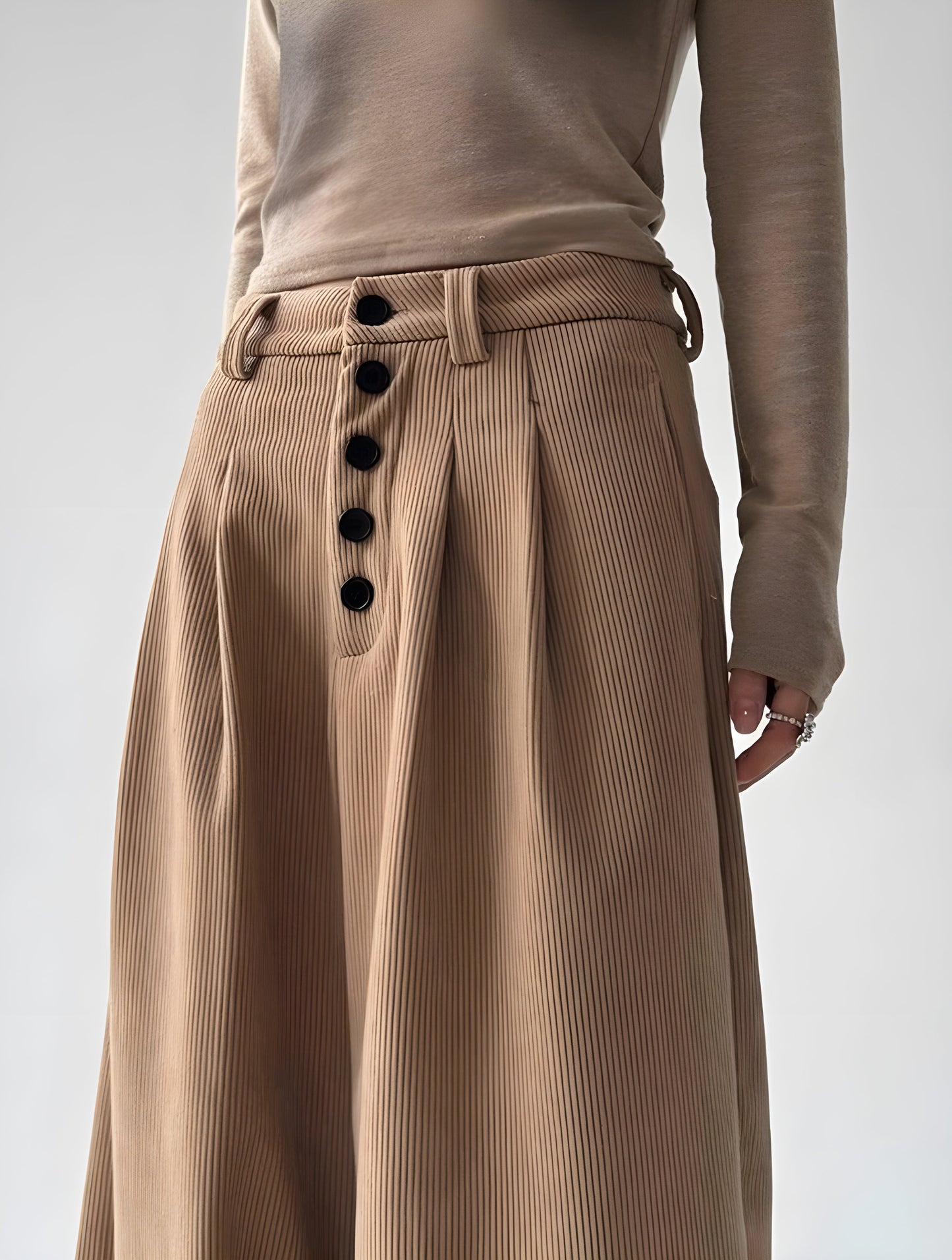 Wide Leg Corduroy Pants