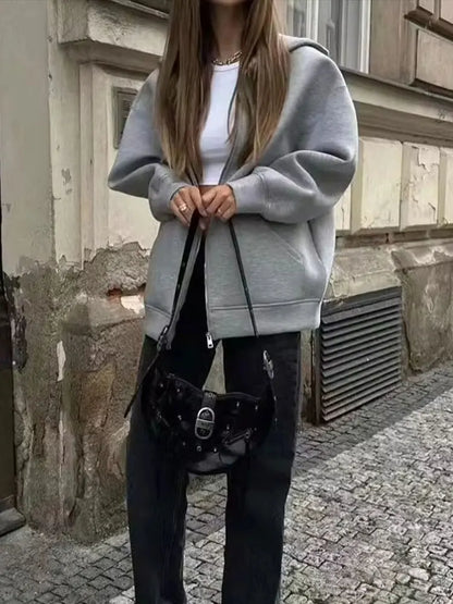 Ladies' Fleece Hoodie Jacket