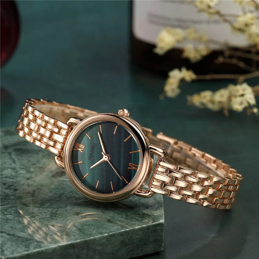 Thin Elegant Leather Wristwatch - Nocini