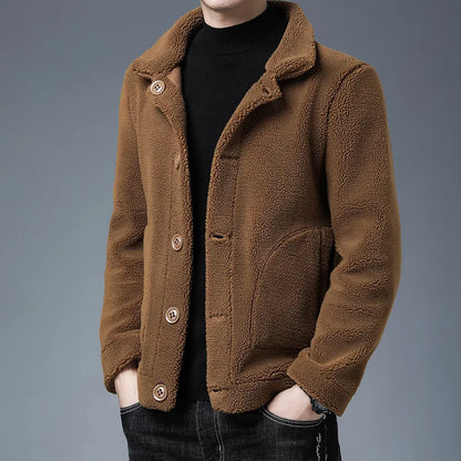Warm Fleece Casual Button Jacket - Nocini