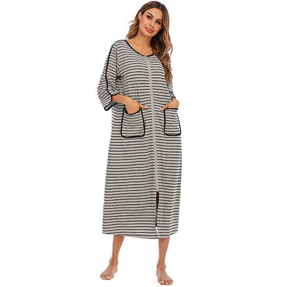 Cozy Hooded Sleep Dress for Women