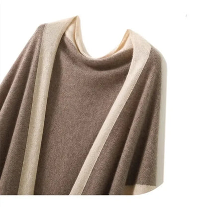 Stylish Triangle Border Shawl