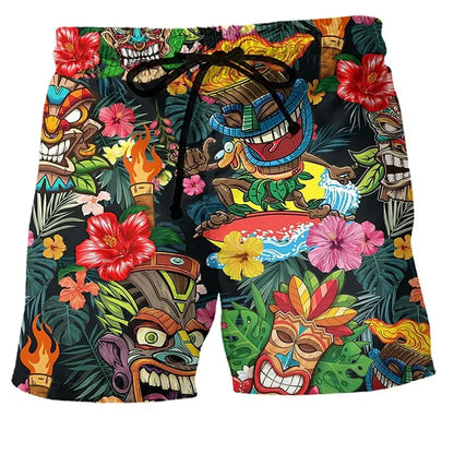 Vibrant Men's Beach Shorts | Colorful Summer Style