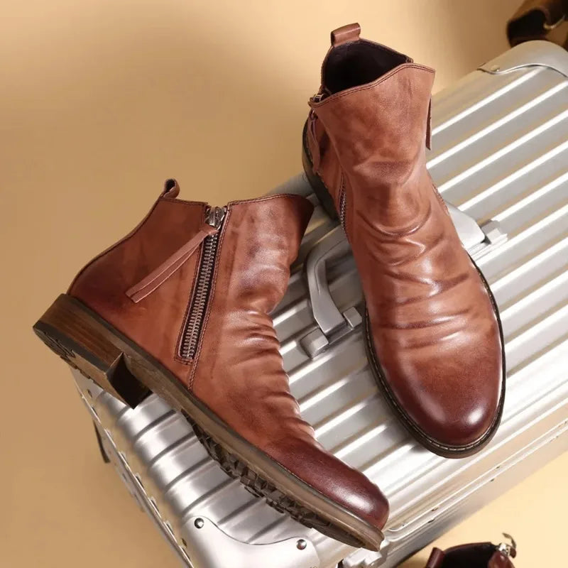 Women's Low Heel Ankle Boots