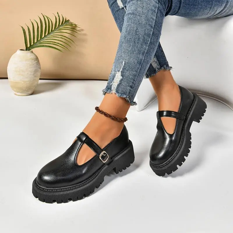 Classic Buckle High Heel Shoe