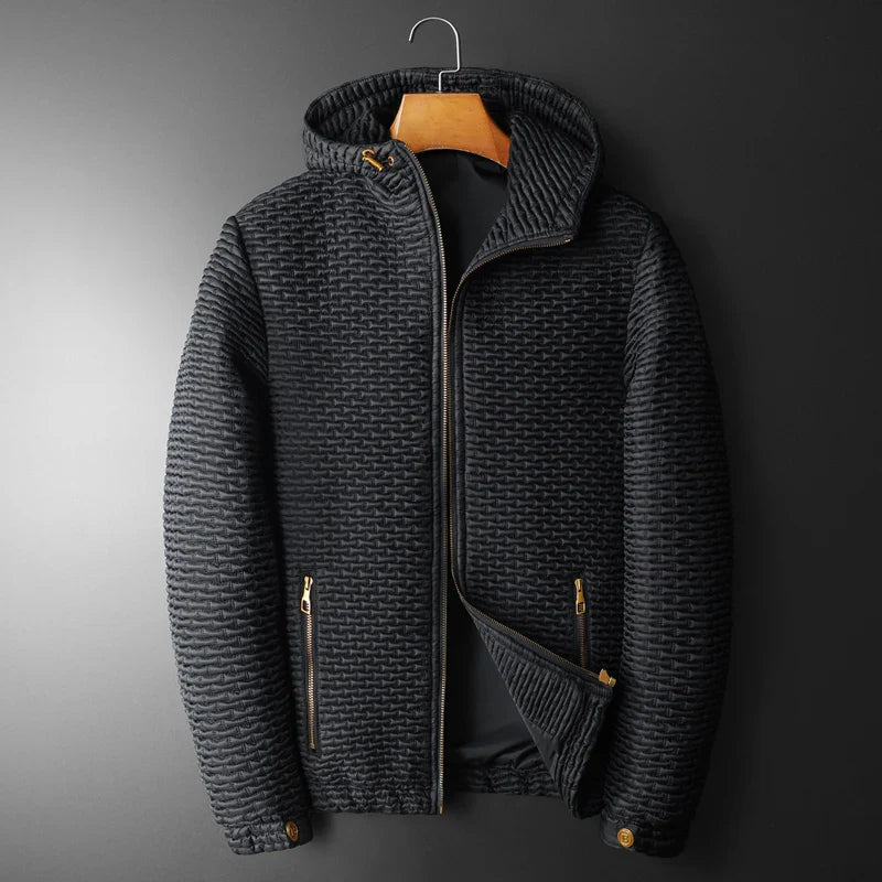 Dark Padded Quilted Jacket - Nocini