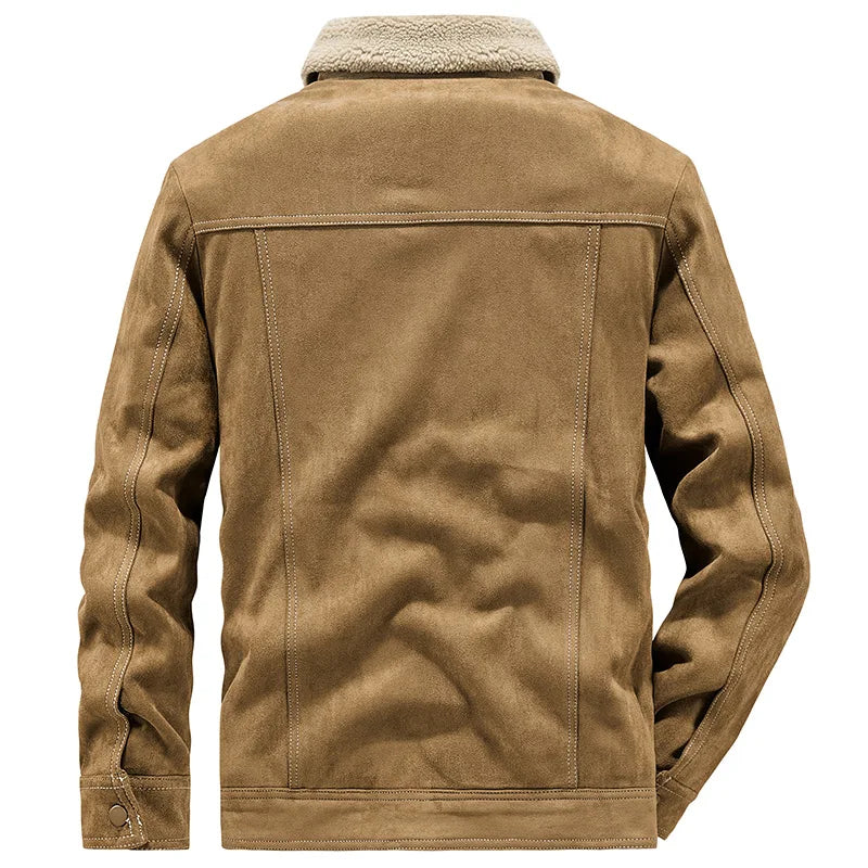 Soft Leather Denim Jacket