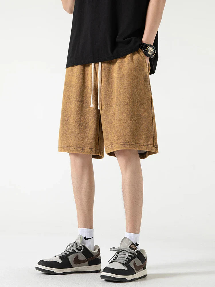 Men's Loose Fit Shorts with Elastic Waistband
