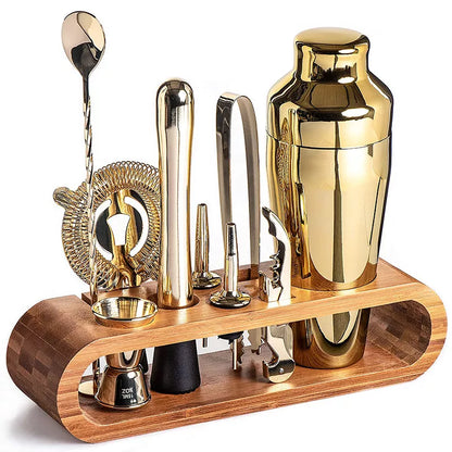 Premium Metal Cocktail Bar Set Essentials